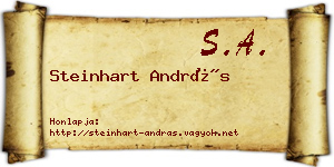 Steinhart András névjegykártya