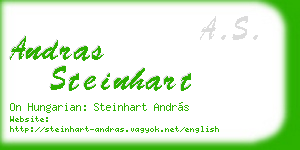 andras steinhart business card