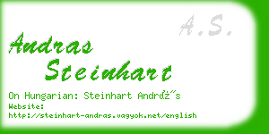 andras steinhart business card